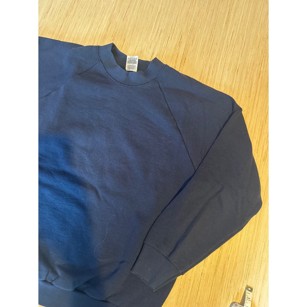 Vintage Fruit of the Loom Best Navy Blue Crewneck Sweatshirt Mens Medium 90s 38